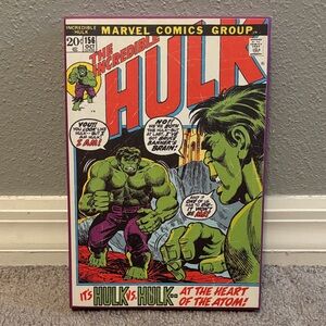 Marvel Incredible Hulk Comic Wall Art - Green, Red, Purple